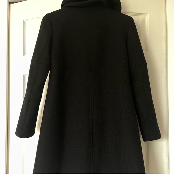 ZARA WOOL BLEND COAT WITH WRAP COLLAR - Picture 15 of 15